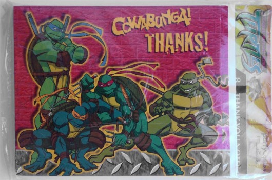 Teenage Mutant Ninja Turtles (Turtle Power) thank you notes / envelopes